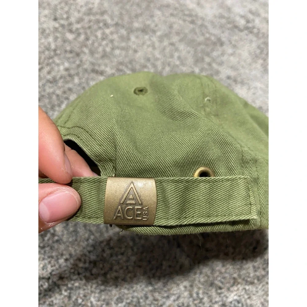 Ace USA Baseball Cap Unisex OS Olive Green Good Seattle Washington Patch Hat